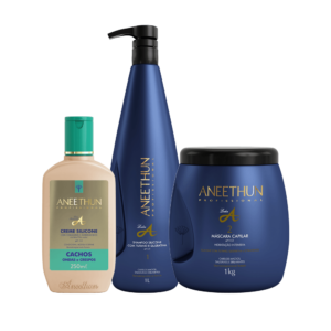 Kit Linha A Creme Silicone Cachos (1L/Kg)